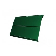 Сайдинг Grand Line Вертикаль 0,2 line 0,5 Satin с пленкой RAL 6005 зеленый мох