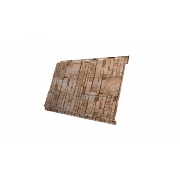 ГРАНД ЛАЙН Вертикаль 0,2 prof 0,45 Print Elite с пленкой Sand Stone TwinColor 164531