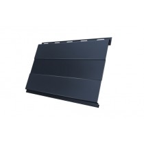 ГРАНД ЛАЙН Вертикаль 0,2 prof 0,5 Satin Matt с пленкой RAL 7024 мокрый асфальт 355012