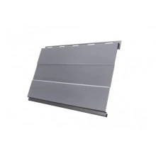 Сайдинг Grand Line Вертикаль 0,2 prof 0,5 Satin с пленкой RAL 7004 сигнальный серый