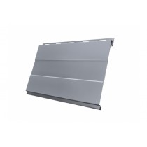 ГРАНД ЛАЙН Вертикаль 0,2 prof 0,5 Satin с пленкой RAL 9006бело-алюминиевый 94956