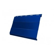 Сайдинг Grand Line Вертикаль 0,2 prof 0,5 Satin с пленкой RAL 5005 сигнальный синий