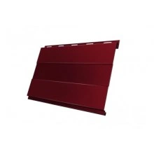 Сайдинг Grand Line Вертикаль 0,2 prof 0,45 PE с пленкой RAL 3005 красное вино