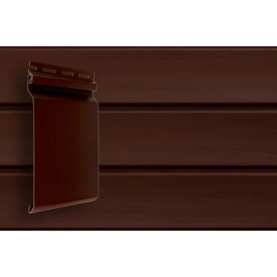 Сайдинг Grand Line Natural-брус Acryl темный дуб (3,0м) — 142479