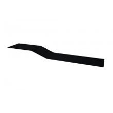 Планка Grand Line крепежная фальц 0,45 Drap RAL 9005 черный (2,5м)