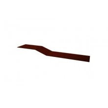 Планка Grand Line крепежная фальц 0,5 GreenCoat Pural BT, matt RR 29 красный (RAL 3009 оксидно-красный) (2м)