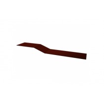 ГРАНД ЛАЙН Планка крепежная фальц 0,5 GreenCoat Pural BT, matt RR 29 красный (RAL 3009 оксидно-красный) (3м) 499174