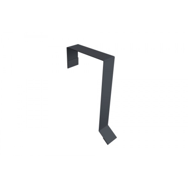 ГРАНД ЛАЙН Планка торцевая кровельная фальц 65х97 0,45 Drap RAL 7024 мокрый асфальт (2м) 500222
