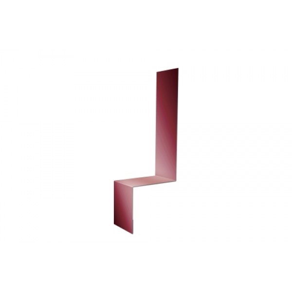 ГРАНД ЛАЙН Планка примыкание боковое фальц 0,5 Сатин матовый RAL 3005 красное вино (2м) 499759 ГРАНД ЛАЙН Планка примыкание боковое фальц 0,5 Сатин матовый RAL 3005 красное вино (2м) 499759