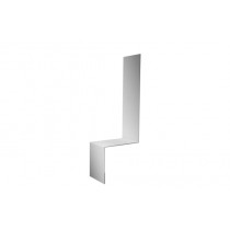 ГРАНД ЛАЙН Планка примыкание боковое фальц 0,7 PE с пленкой RAL 7004 сигнальный серый (3м) 499897