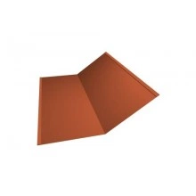 Планка ендовы Grand Line нижней 300х300 0,45 Drap RAL 8004 терракота (2,5м)
