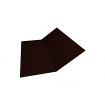 ГРАНД ЛАЙН Планка ендовы нижней 300х300 0,45 Drap RR 32 темно-коричневый (2,5м) 473519