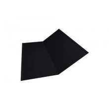 Планка ендовы Grand Line нижней 300х300 0,5 Satin Matt RAL 9005 черный (2,5м)