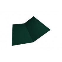 ГРАНД ЛАЙН Планка ендовы нижней 300х300 0,45 Drap RAL 6005 зеленый мох (2м) 473495