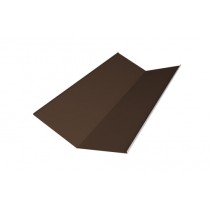 ГРАНД ЛАЙН Планка ендовы нижней 300х300 0,45 PE с пленкой RAL 8017 шоколад (2м) 473618