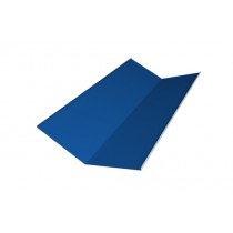 ГРАНД ЛАЙН Планка ендовы нижней 300х300 0,5 Satin с пленкой RAL 5005 сигнальный синий (2м) 473823