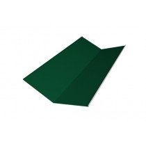 ГРАНД ЛАЙН Планка ендовы нижней 300х300 0,5 Satin с пленкой RAL 6005 зеленый мох (3м) 473827