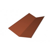 ГРАНД ЛАЙН Планка ендовы нижней 300х300 0,5 Satin с пленкой RAL 8004 терракота (3м) 473839