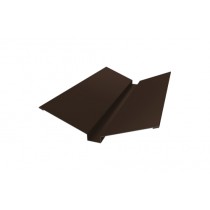 ГРАНД ЛАЙН Планка ендовы верхней 115х30х115 0,5 Atlas X с пленкой RAL 8017 шоколад (3м) 568063
