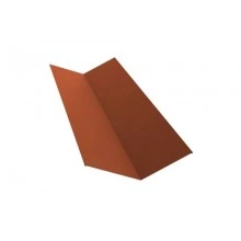 Планка ендовы Grand Line верхней 145х145 0,5 PurLite Matt RAL 8004 терракота (2,5м)