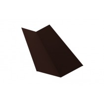 ГРАНД ЛАЙН Планка ендовы верхней 145х145 0,45 PE с пленкой RAL 8017 шоколад (3м) 493694