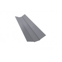 ГРАНД ЛАЙН Планка ендовы верхней 95х80х95 0,45 Drap TX RAL 7004 сигнальный серый (2,5м) 533168
