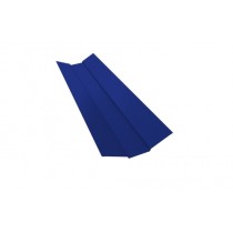 ГРАНД ЛАЙН Планка ендовы верхней 95х80х95 0,45 PE с пленкой RAL 5002 ультрамариново-синий (2м) 533095