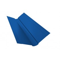 ГРАНД ЛАЙН Планка ендовы верхней фигурной 150х150 0,45 ПЭ с пленкой RAL 5005 сигнальный синий (3м) 472937