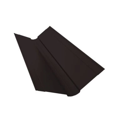 Планка ендовы Grand Line верхней фигурной 150x150 0,5 PurPro с пленкой RAL 9005 черный (3м) — 558574 Планка ендовы Grand Line верхней фигурной 150x150 0,5 PurPro с пленкой RAL 9005 черный (3м) — 558574
