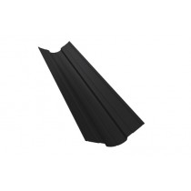 ГРАНД ЛАЙН Планка ендовы верхней фигурной 70x70 0,45 Drap RAL 9005 черный (2,5м) 473190