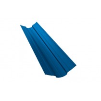 ГРАНД ЛАЙН Планка ендовы верхней фигурной 70x70 0,5 Satin с пленкой RAL 5005 сигнальный синий (2м) 473396