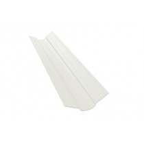 ГРАНД ЛАЙН Планка ендовы верхней фигурной 70x70 0,5 Satin с пленкой RAL 9003 сигнальный белый (2м) 473417