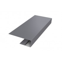 ГРАНД ЛАЙН J-Профиль 12мм 0,4 PE с пленкой RAL 7004 сигнальный серый (2м) 530421