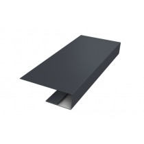 ГРАНД ЛАЙН J-Профиль 12мм 0,4 PE с пленкой RAL 7024 мокрый асфальт (2м) 530448