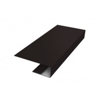 ГРАНД ЛАЙН J-Профиль 18мм 0,5 GreenCoat Pural BT, matt RR 33 черный (RAL 9004 сигнальный черный) (2,5м) 469803