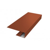 ГРАНД ЛАЙН J-Профиль 18мм 0,5 PurLite Matt RAL 8004 терракота (2,5м) 469953