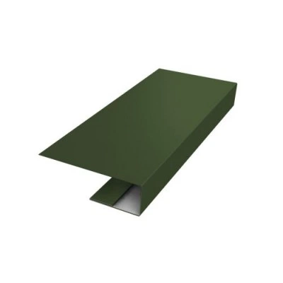 J-Профиль Grand Line 18мм 0,5 GreenCoat Pural BT, matt RR 11 темно-зеленый (RAL 6020 хромовая зелень) (2м) — 469790