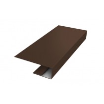 ГРАНД ЛАЙН J-Профиль 18мм 0,5 GreenCoat Pural BT, matt RR 887 шоколадно-коричневый (RAL 8017 шоколад) (2м) 469805