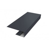 ГРАНД ЛАЙН J-Профиль 18мм 0,5 PurPro Matt 275 RAL 7024 мокрый асфальт (3м) 470009