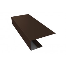 ГРАНД ЛАЙН J-Профиль 18мм 0,5 Velur X RAL 8017 шоколад (2м) 548776