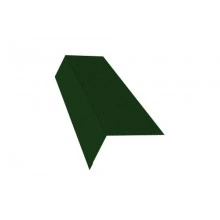 Планка Grand Line карнизная широкая 100х85 0,45 Drap RAL 6005 зеленый мох (2,5м)