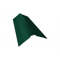 ГРАНД ЛАЙН Планка конька фигурного 150х150 0,45 Drap RAL 6005 зеленый мох (3м) 471448