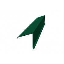 ГРАНД ЛАЙН Планка конька односкатной кровли 180х160 0,45 ПЭ с пленкой RAL 6005 зеленый мох (2м) 488897