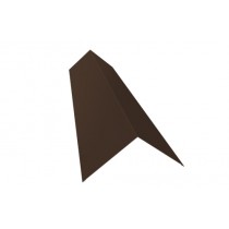 ГРАНД ЛАЙН Планка конька плоского 145х145 0,45 Drap RAL 8017 шоколад (2м) 465723
