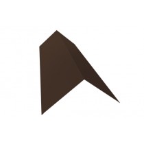 ГРАНД ЛАЙН Планка конька плоского 190х190 0,5 Rooftop Бархат RAL 8017 шоколад (2м) 470634