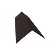 ГРАНД ЛАЙН Планка конька плоского 190х190 0,5 Satin Matt RR 32 темно-коричневый (2м) 470757