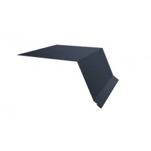 Планка Grand Line капельник100х55 0,5 GreenCoat Pural BT, matt RR 23 темно-серый (RAL 7024 мокрый асфальт) (2,5м)