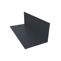 ГРАНД ЛАЙН Планка примыкания 130х160мм 0,5 Satin с пленкой RAL 7024 мокрый асфальт (3м) 491977