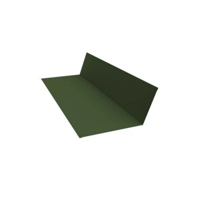 Планка примыкания Grand Line 150х250 0,5 GreenCoat Pural BT с пленкой RR 11 темно-зеленый (RAL 6020 хромовая зелень) (3м) — 466253