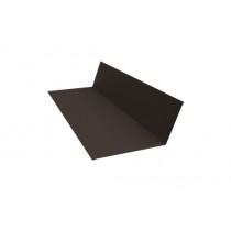 ГРАНД ЛАЙН Планка примыкания 150х250 0,5 GreenCoat Pural BT, matt RR 32 темно-коричневый (RAL 8019 серо-коричневый) (3м) 466348